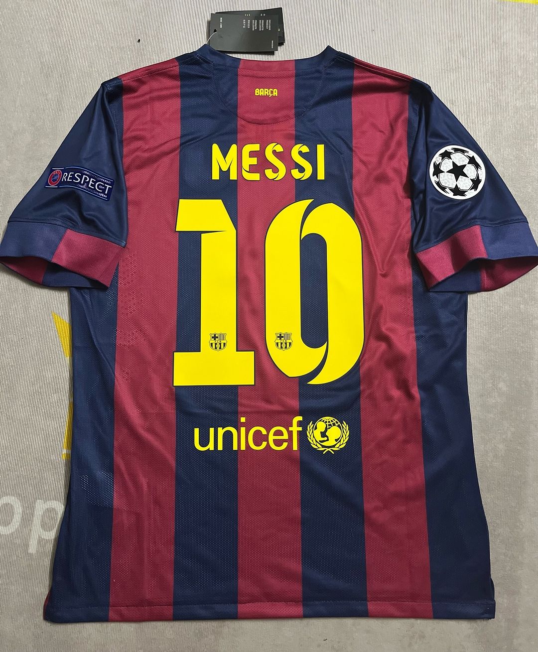 Lionel Messi Barcelona 2015 Berlin Final Champions League Jersey